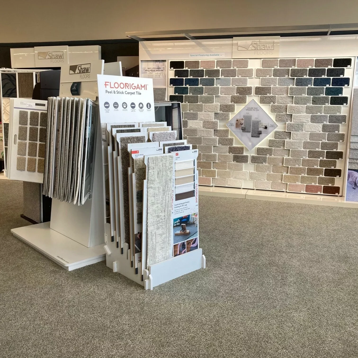 Flooring Samples at showroom | Carpet House Flooring Center